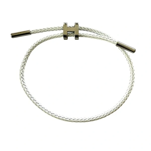 Pulseira Shamballa Aço com H