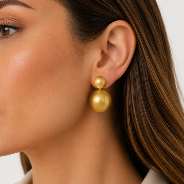 Brinco Dourado Fosco