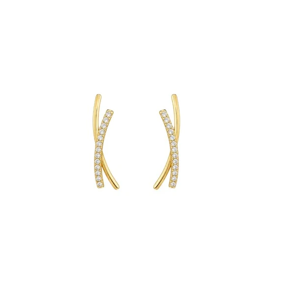 Brinco Delicado X em Dourado