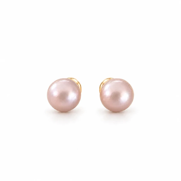 Brinco Pérola Shell Rosa