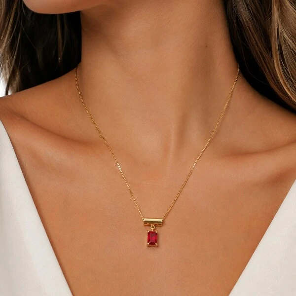 Colar com Pingente Canda em Dourado
