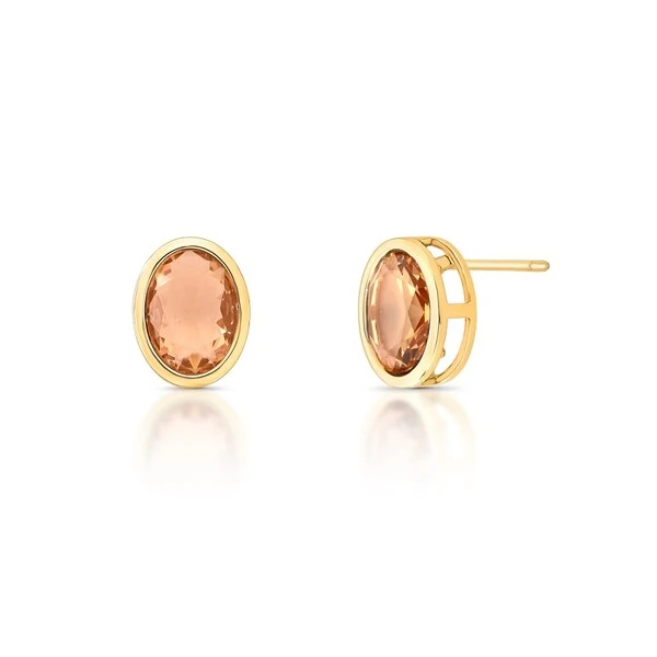 Brinco Oval Garra Inglesa em Dourado