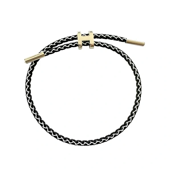 Pulseira Shamballa Aço com H