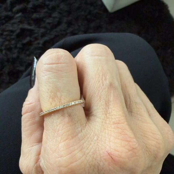 Aliança Fininha em Dourado