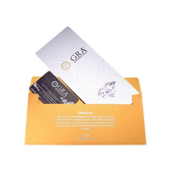 Colar Moissanite Oval 10MM 3CT em Prata 925