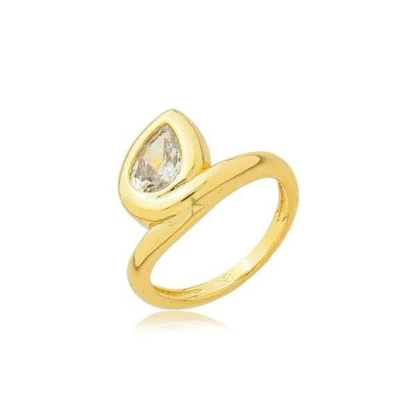 Anel Gota em Dourado