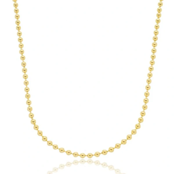 Colar Esferinhas 2,5 em Dourado