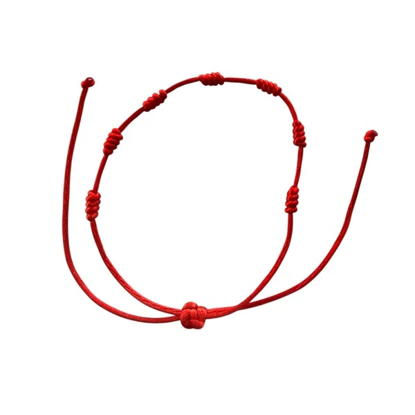 Pulseira 7 Nós Vermelha