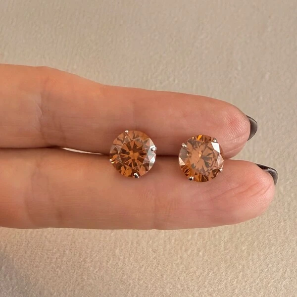 Brinco Ponto de Luz 10mm em Prata 925