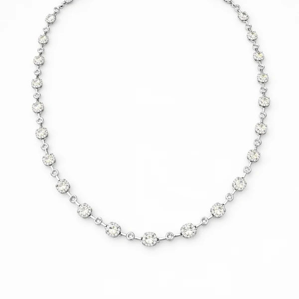 Colar Riviera Princesa Citrinos e Zircônias em Ródio