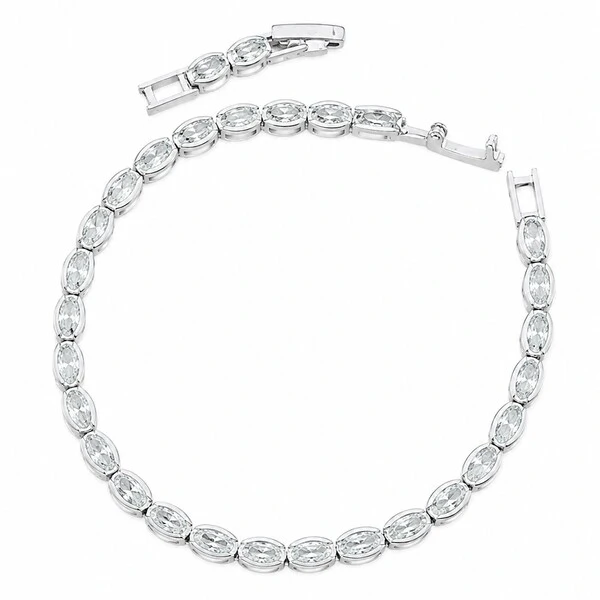 Pulseira Riviera em Ródio