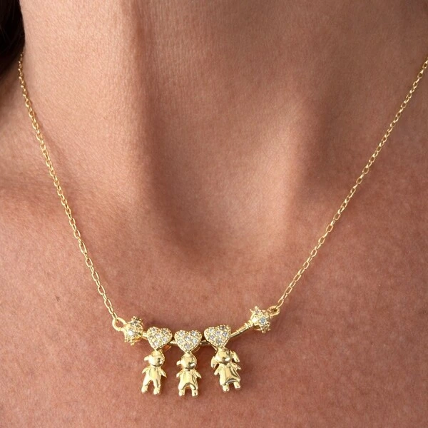 Colar Canga com Filho em Dourado