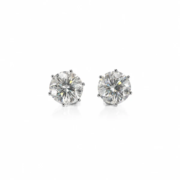 Brinco Moissanite Solitário 11CM em Prata 925