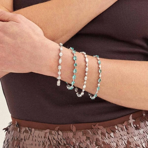 Pulseira Riviera Faca em Ródio