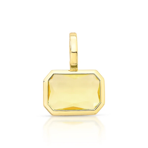 Pingente Retangular em Dourado