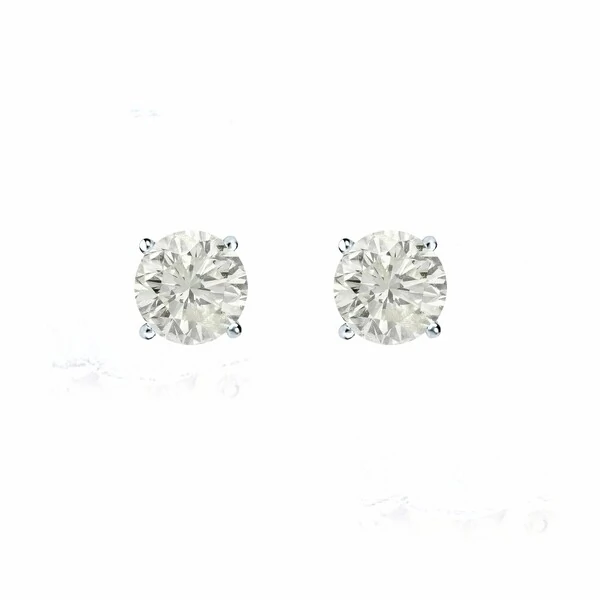 Brinco Moissanite Solitário 1,0CT em Prata 925