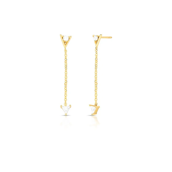 Brinco Base Ponto de Luz com Corrente com Ponto de Luz em Dourado