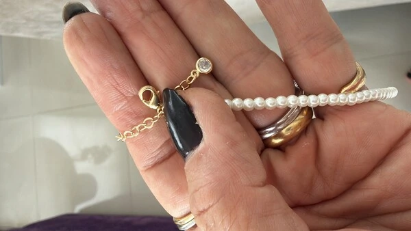 Colar Perolinhas com Letra