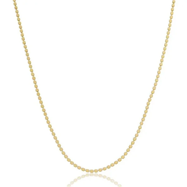 Colar Chokker Bolinhas Amassadas Pequenas em Dourado