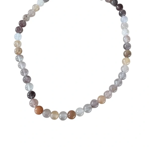 Colar Quartzo Leitoso Natural