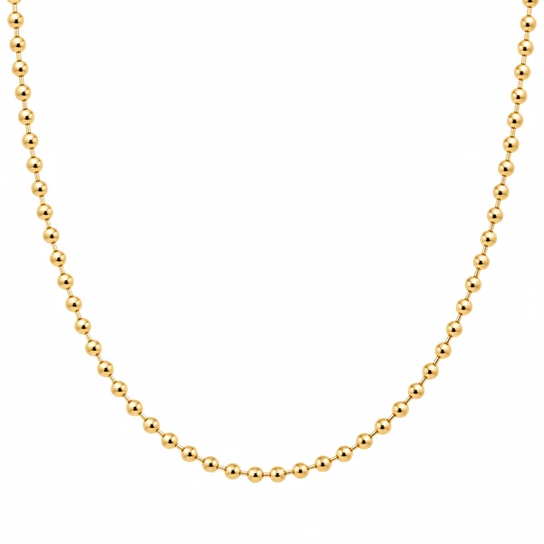 Choker Bolinha Dourada