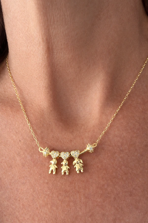 Colar Canga com Filho em Dourado