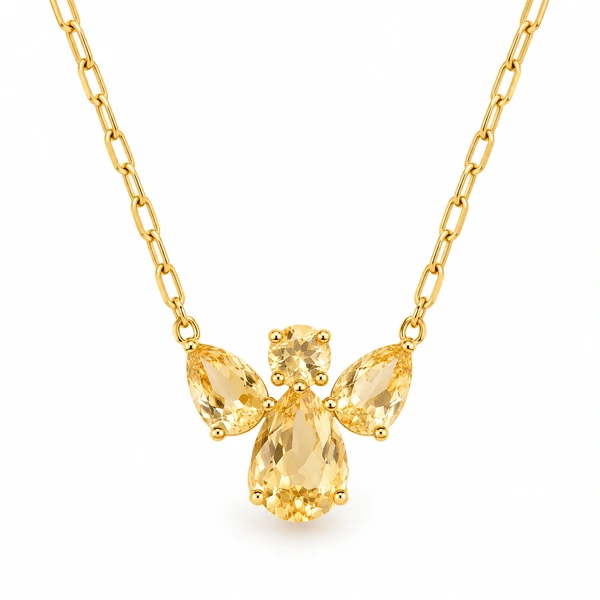 Colar com Anjinho Dourado