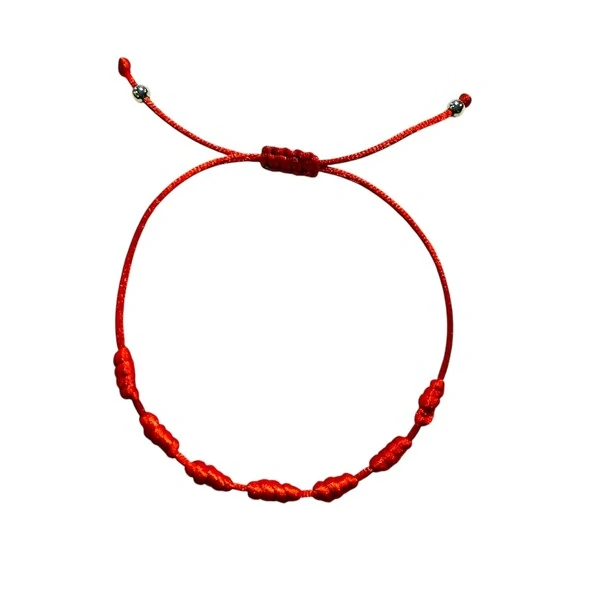 Pulseira 7 Nós Vermelha