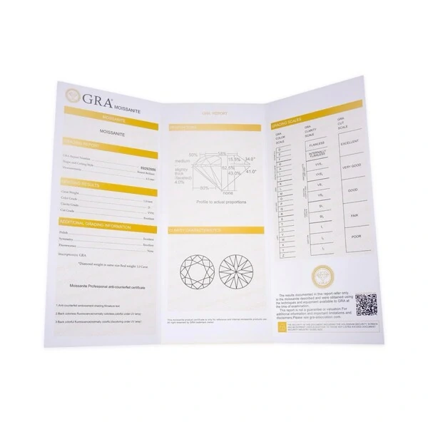 Brinco Moissanite Retangular 4,18 CT Garra Inglesa em Prata 925 com Banho de Ouro