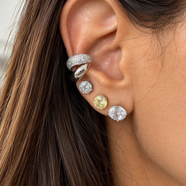 Piercing Fake Filetes Grossos Liso e Cravejado