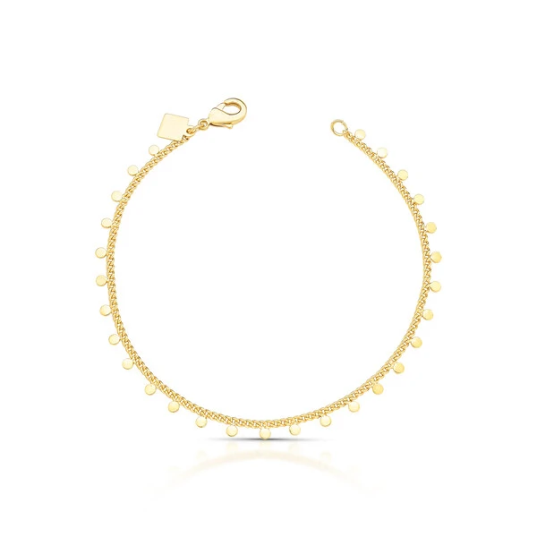 Pulseira Medalhinhas em Dourado