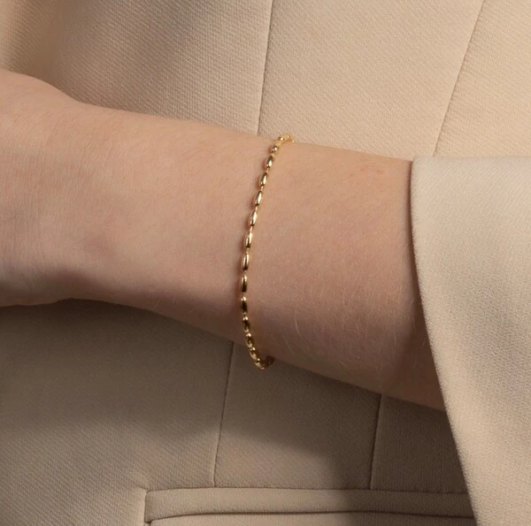 Pulseira Arroz em Dourado