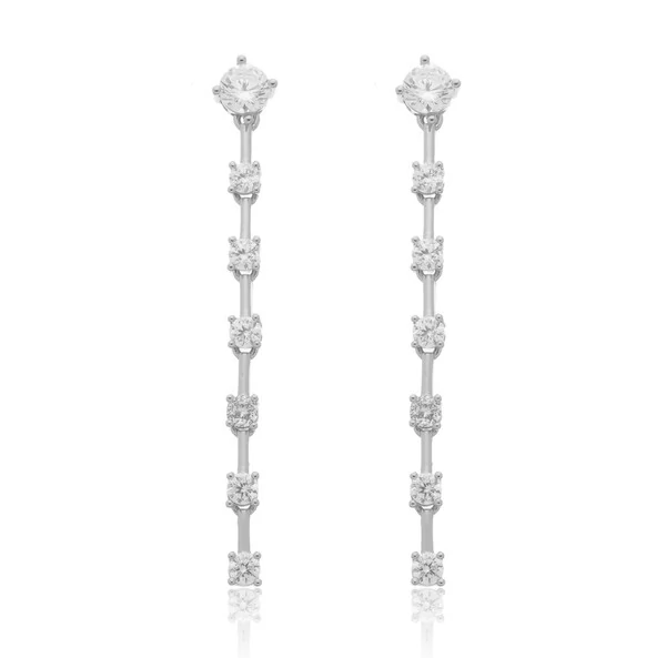 Brinco Fio Faca em Ródio