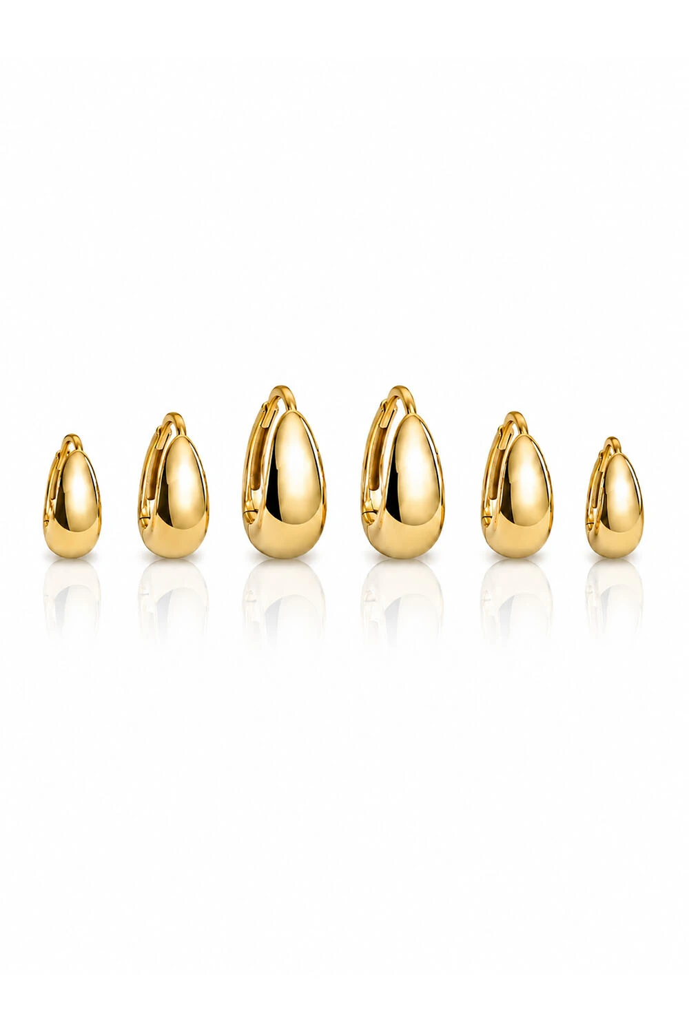 Foto Brinco Trio Argola Lisa Ouro 18k