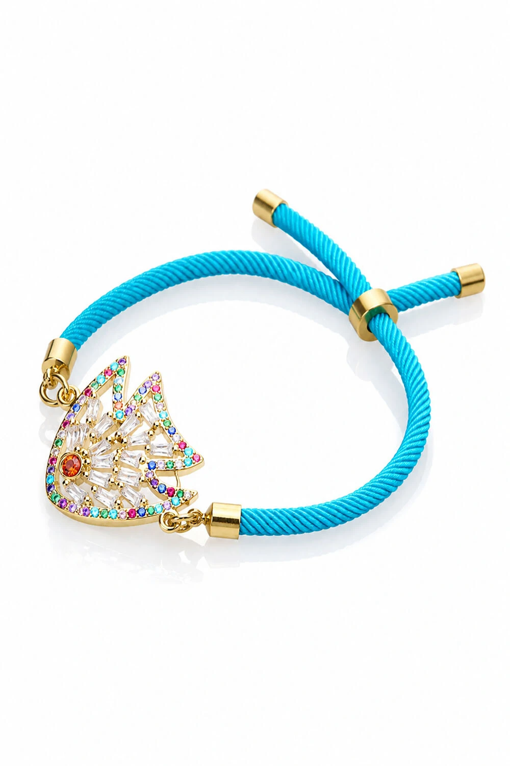 Foto Pulseira Sun Peixe Colorido Zircônia Coloridas