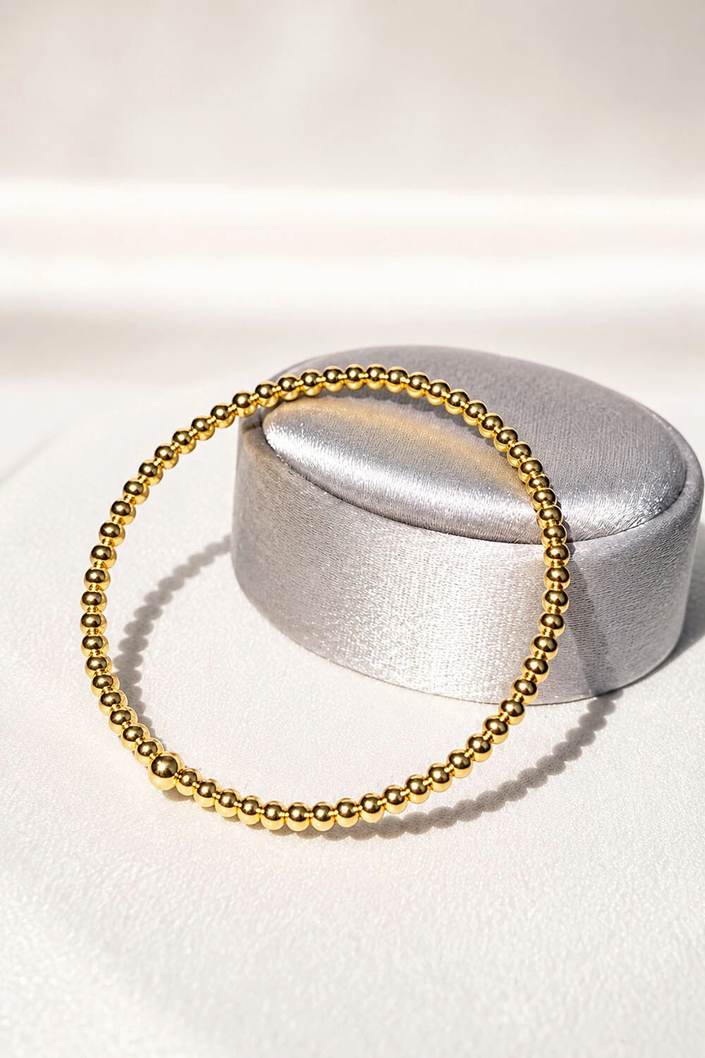 Foto Pulseira Aro Bolinhas Ouro 18k