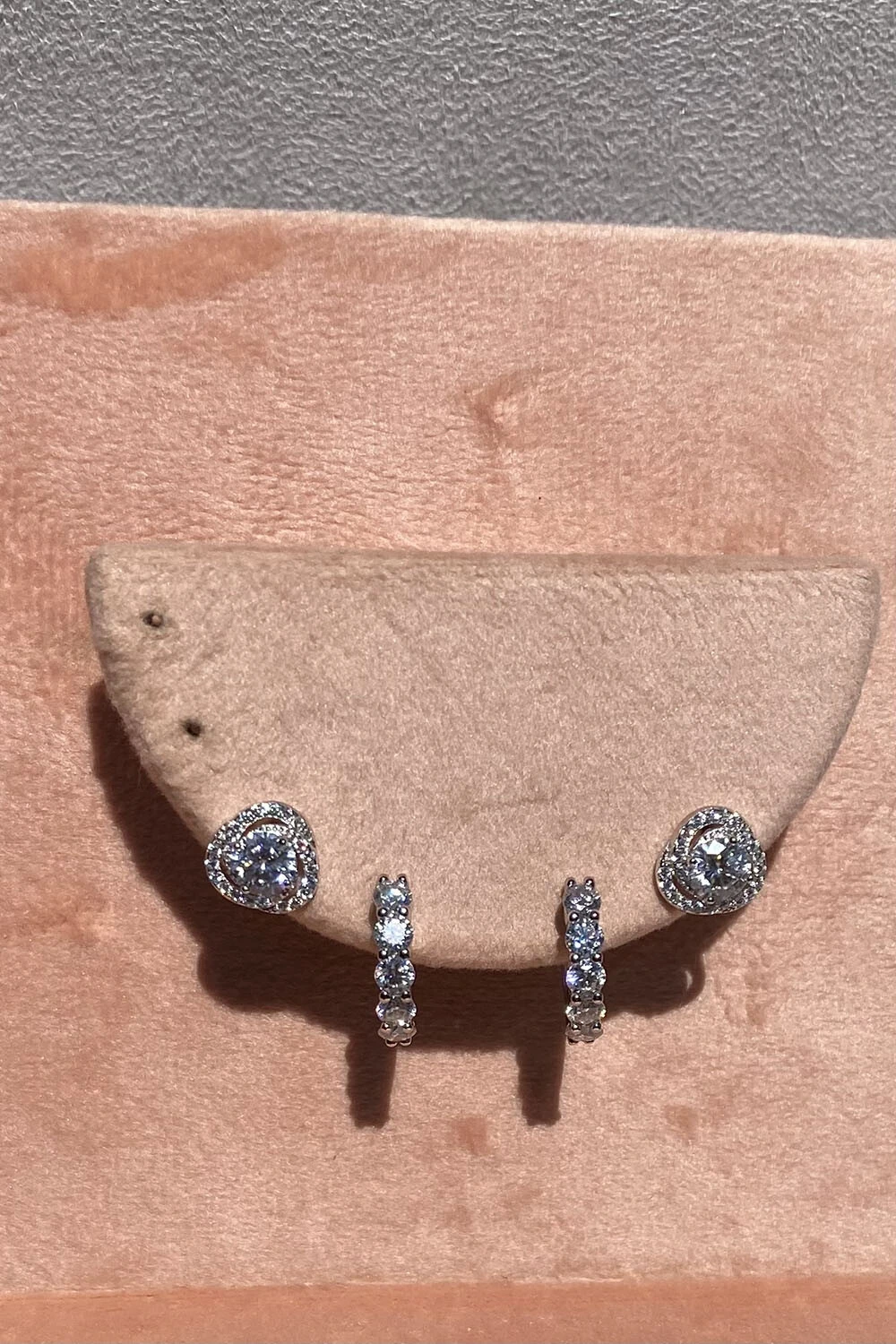 FotoBrinco Caracol 5mmMoissanite Prata 925 com Ródio branco