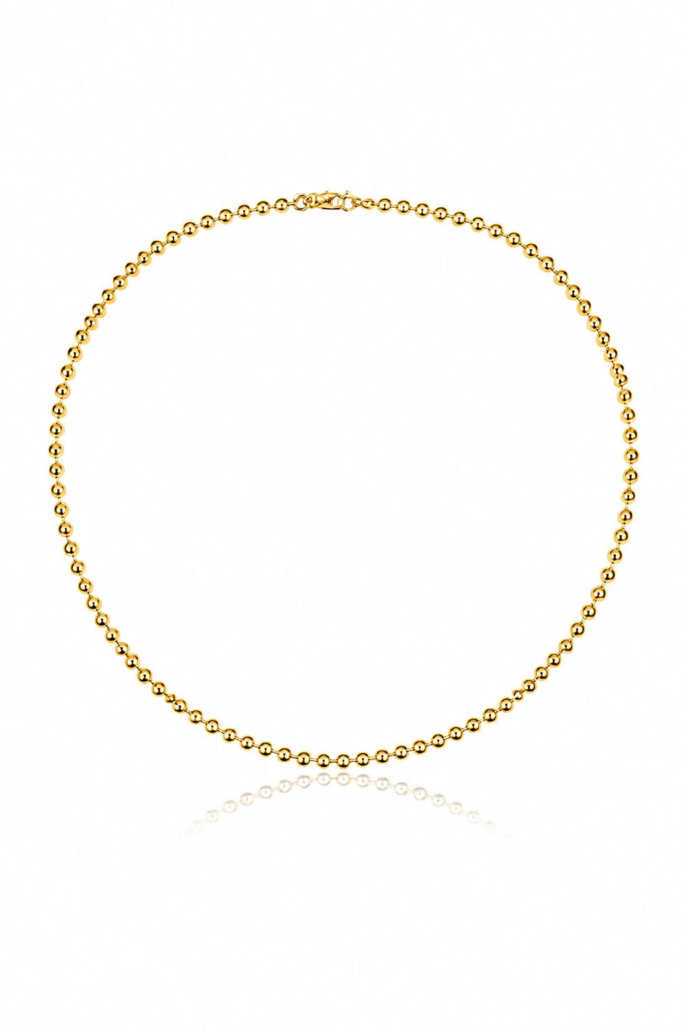 Foto Colar Esferas 3MM Ouro 18k