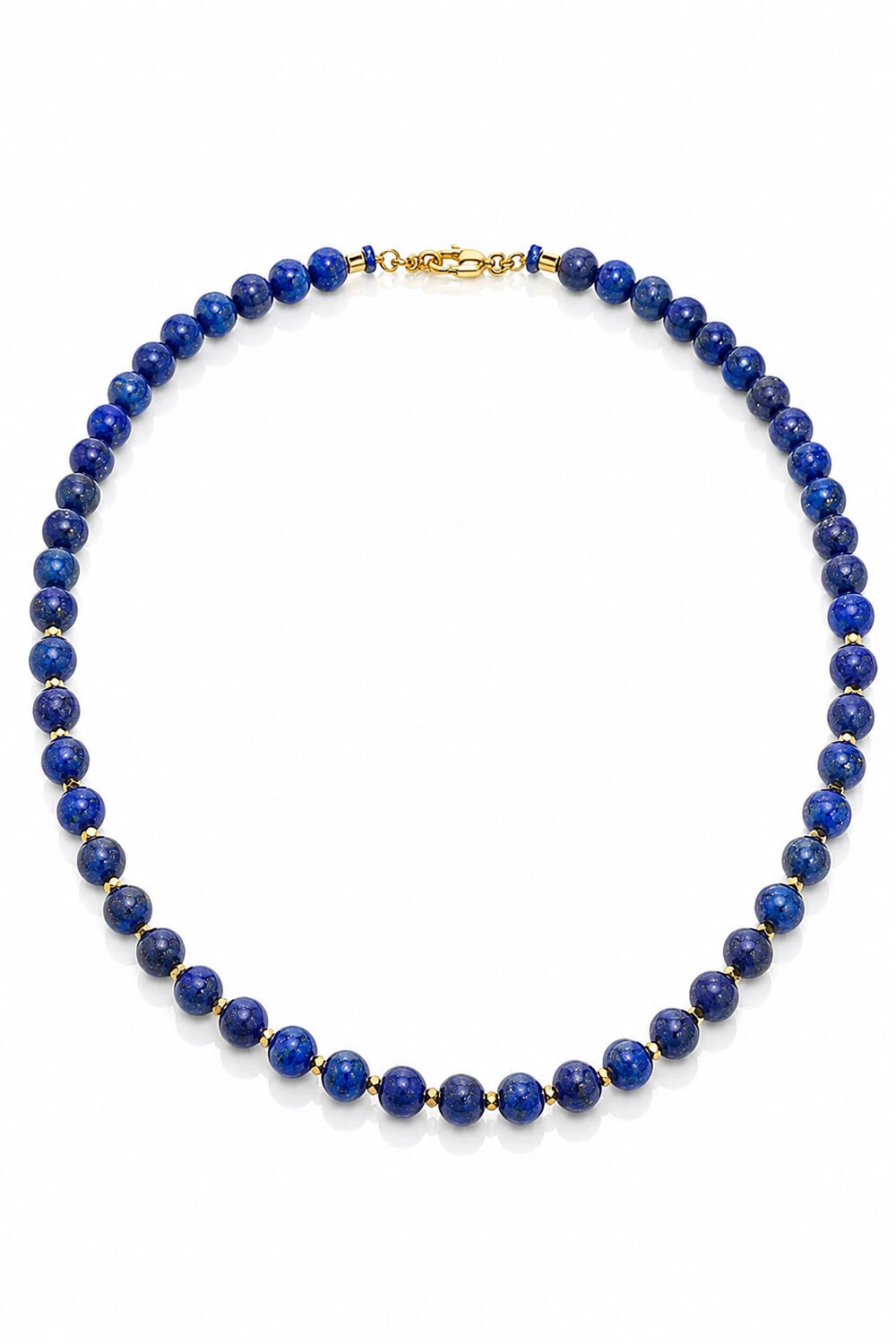 Foto Colar Pedra Lápis Lazuli Anis Ouro 18k