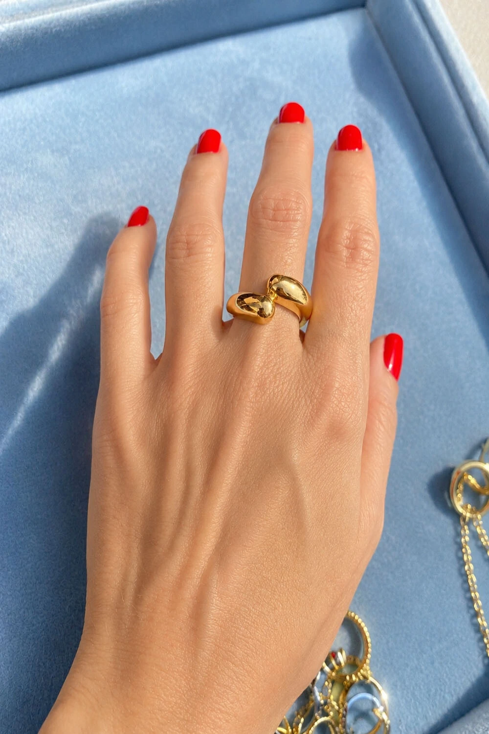 Foto Anel Gotas Ouro 18k