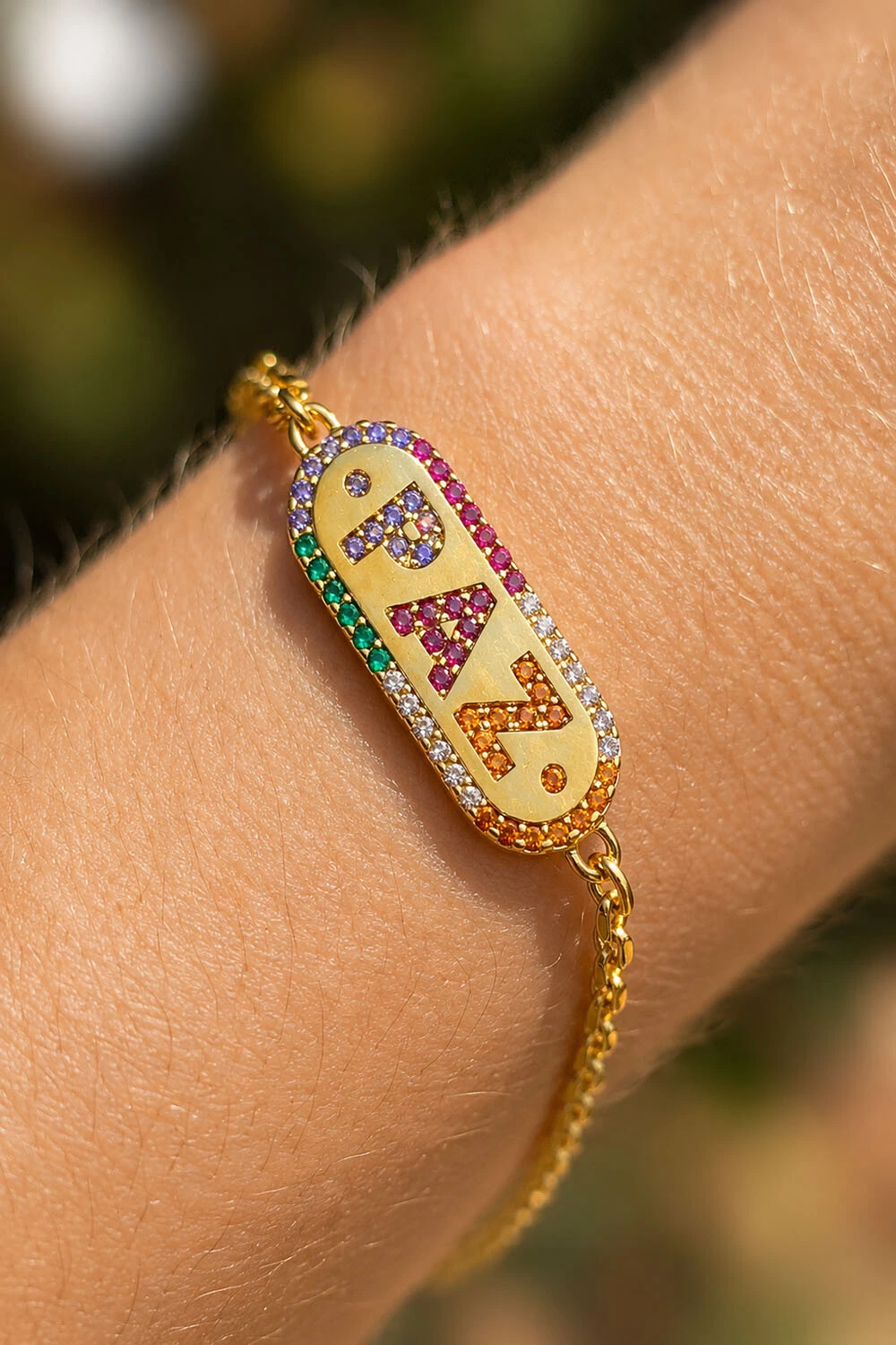 Foto Pulseira Paz Ouro 18k