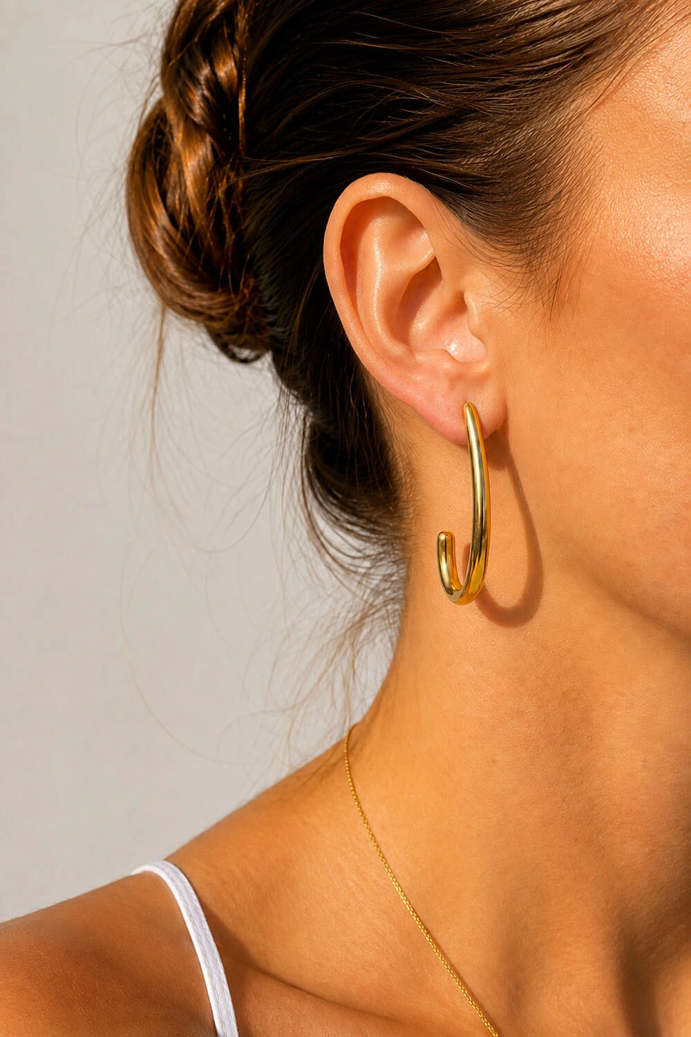 Foto Brinco Argola Diana Ouro 18k