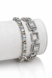 Pulseira Riviera Retangular Zircônias
