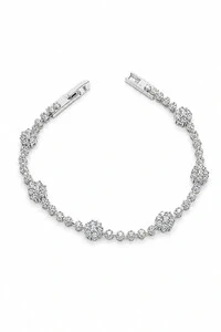 PUlseira Riviera Flower Zircônia - 18cm