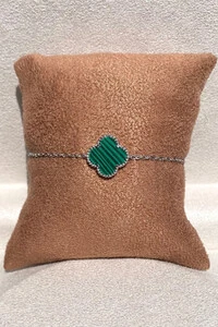 Pulseira Trevo Malaquita M