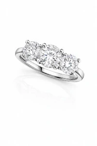 Anel Moissanite Aparador Pedra Central 6MM Prata 925 Ródio Branco