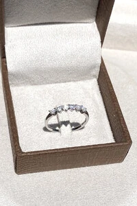 Anel Moissanite Aliança 3MM Prata 925 Ródio Branco