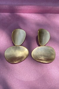 Brinco Sofia Escovado Ouro 18k