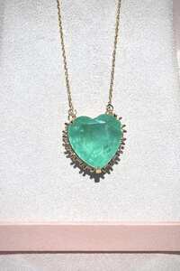 Colar Coração Turmalina Fusion Dourado