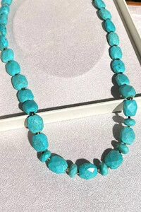 Colar Pedra Turquesa Jane Ouro 18k